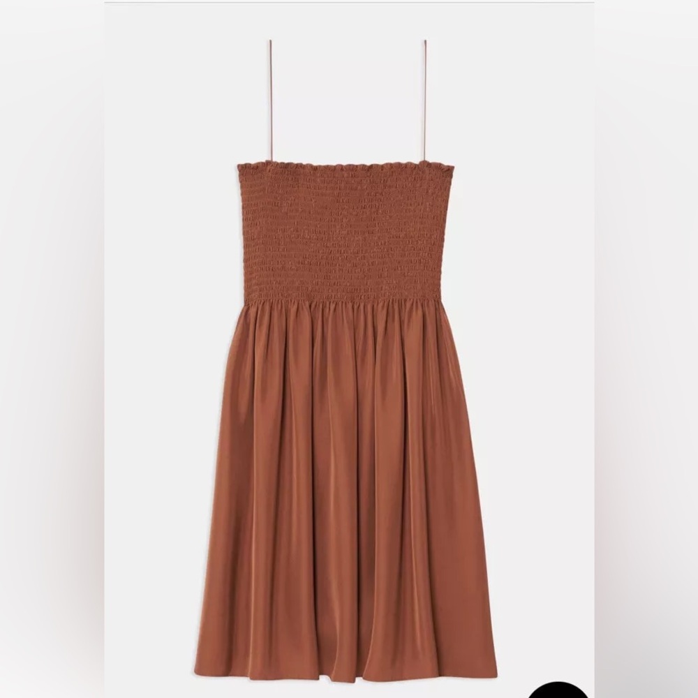 NWOT Theory bustier dress in clay